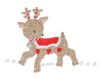 Unisex Baby Reindeer Footie